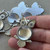 44x28mm Owl Memory Pendant Tray Setting Glass Cab Antique Silver Q6 Set Per Pkg