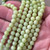 6mm Dyed Jade Lime Green Faceted Round Ball Semi Precious Stone Beads Per Strand