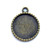 Eiffel Tower Round Cabochon Memory Tray Charms 26x21mm Antique Brass Plated Alloy Q10 Per Pkg