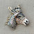 65mm Bohemian Donkey Mule Pendant Artisan Hand Painted Per Pc