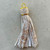 3.5 Inch Faux Leather Tassel Pendant Bright Gold Plated Alloy Per Pc