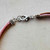 Dusty Pink Sunflower Leather Choker Multistrand Necklace Artisan Made in the USA Per Pc