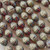 12x10mm Acorn Czech Glass Beads Gilded Scarlet Moss Q8 Per Strand