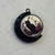 Season of the Witch Spinner Pendant Hand Poured Glitter Resin Black Moon 39x34mm Per Pc