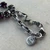 Gothica Necklace Crystal Riviere Cup Chain Antique Silver Artisan Made Per Pc