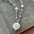Smiling Emoji Face Lampwork Charm Necklace Silver Plated Artisan Made in the USA Per Pc