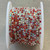 2mm Fire Opal Mix Rhinestone Cup Chain Chain Silver Plated Q1 Foot