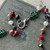 Christmas Cardinal Necklace Beaded Chain Artisan Made Per Pc