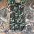 Green Camo Waist Pants Ruffled Lace Hem LovLov