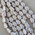 17x12mm Christmas Tree Beads Czech Glass Gilded Alabaster Per Strand