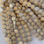 12mm Snowflake Beads Coin Czech Glass Matte Aurum Crystal Per Strand