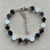 Blue Christmas Riviere Cup Chain Bracelet Antique Silver DIY Jewelry Making Kit