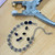 Blue Christmas Riviere Cup Chain Bracelet Antique Silver DIY Jewelry Making Kit