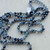 All About Me Navy Blue Bells Christmas Primadonna Length Necklace Hand Knotted Crystals Artisan Made Per Pc