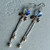 Snowflake Delights Shoulder Duster Earrings Silver Artisan Made in the USA Per Pair