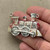 Holiday Zephyr Christmas Train Pendant Artisan Rhinestone Holiday Per Pc