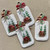 Holiday Getaway Christmas Holiday Mason Jar Woodland Bow Artisan Hand Painted Pendant Per Pc