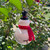 Cardinal Snowman Ornament Christmas Glitter Glass 5 Inch Per Pc
