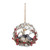 Chickadees with Eggs in Birch Nest Ball Ornament Christmas Glitter Resin 4 Inch Per Pc