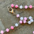 Sugarplum Christmas Skeleton Key Necklace Beaded Chain Artisan Made Per Pc