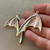 Pearlshine Iridescent Dragon Fairy Wings Matched Pair Artisan Hand Painted Q2 Pendants