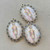 Christmas Nutcracker Oval Pendant Glitter Glass 54x40mm Per Pc