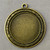 Round Baroque Cabochon Memory Tray Pendants 45x41mm Antique Brass Plated Alloy Q6 Per Pkg