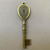 Teardrop Key Cabochon Memory Tray Pendants 82x22mm Antique Brass Plated Alloy Q4 Per Pkg
