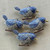 Efron Rhinestone Bluebird Wren Songbird Pendant Artisan 53x31mm Per Pc