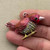 Scarlet Rhinestone Red Bird Songbird Wren Artisan Vintage Pendant Per Pc