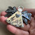 Lyrics Music Folk Angel Large Pendant Christmas Holiday Ornament Hand Painted Artisan Per Pc
