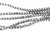 Metallic Graphite 6mm Chinese Crystal Faceted Round Glass Beads Per Strand