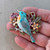 Sky Bluebird Songbird Flowers Botanical Artisan Vintage Bird Pendant Per Pc