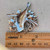 Sky Bluebird Songbird Flowers Botanical Artisan Vintage Bird Pendant Per Pc