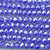 Sapphire Satin 8x6mm Faceted Rondelle Chinese Crystal Glass Beads Per Strand