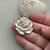 Avon 35mm Cream White Rose Flower Pendant Patina Rustic Botanical Pendants Per Pc