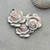 Avon 35mm Cream White Rose Flower Pendant Patina Rustic Botanical Pendants Per Pc