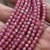 4mm Opaque Pink AB Faceted Fire Polish Czech Glass Round 50 Beads Per Strand