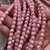 6mm Fire Polish Czech Glass Faceted Round Opal Pink AB 25 Beads Per Strand