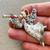 Angelette Angel Cream Christmas Holiday Rhinestone Pendant Ornament Hand Painted Artisan Per Pc