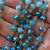 Matte Jet Rembrandt 7.5mm Two Hole Ginko Duo Czech Glass Beads per Strand