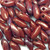 Bronze Luster Iris Opaque Red 2.5x6mm Czech Glass Mini Dagger Beads per Tube