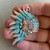 Sierra Turquoise Indian Headdress Pendant Chief Boho Hand Painted Per Pc
