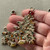 Prancer Leopard Cheetah Christmas Tree Hand Painted Artisan Pendant Per Pc