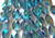 Blue Heliotrope Crystal Navette Marquis 18x12mm Chinese Crystal Glass Beads Per Strand
