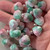 15mm Candy Jade Faceted Briolette Petal Watermelon Semi Precious Stone Beads Per Strand