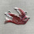 Rhea Red Swallow Bird Pendant Artisan Vintage Bird Pendant Per Pc