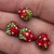 14x13mm Strawberry Beads Crystal Pave Shamballa Rhinestone Q4 Per Pkg
