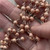 6mm Stardust Etched Copper Beaded Ball Chain Rosary Eyepin Links Plated Per Foot