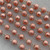 8mm Stardust Etched Copper Beaded Rosary Ball Chain Plated Per Foot